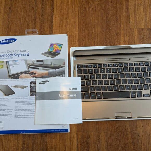 SAMSUNG GALAXY TAB S BLUETOOTH KEYBOARD 10.5" EJ-CT800VAEGUJ-NEW IN OPEN BOX - Picture 7 of 7